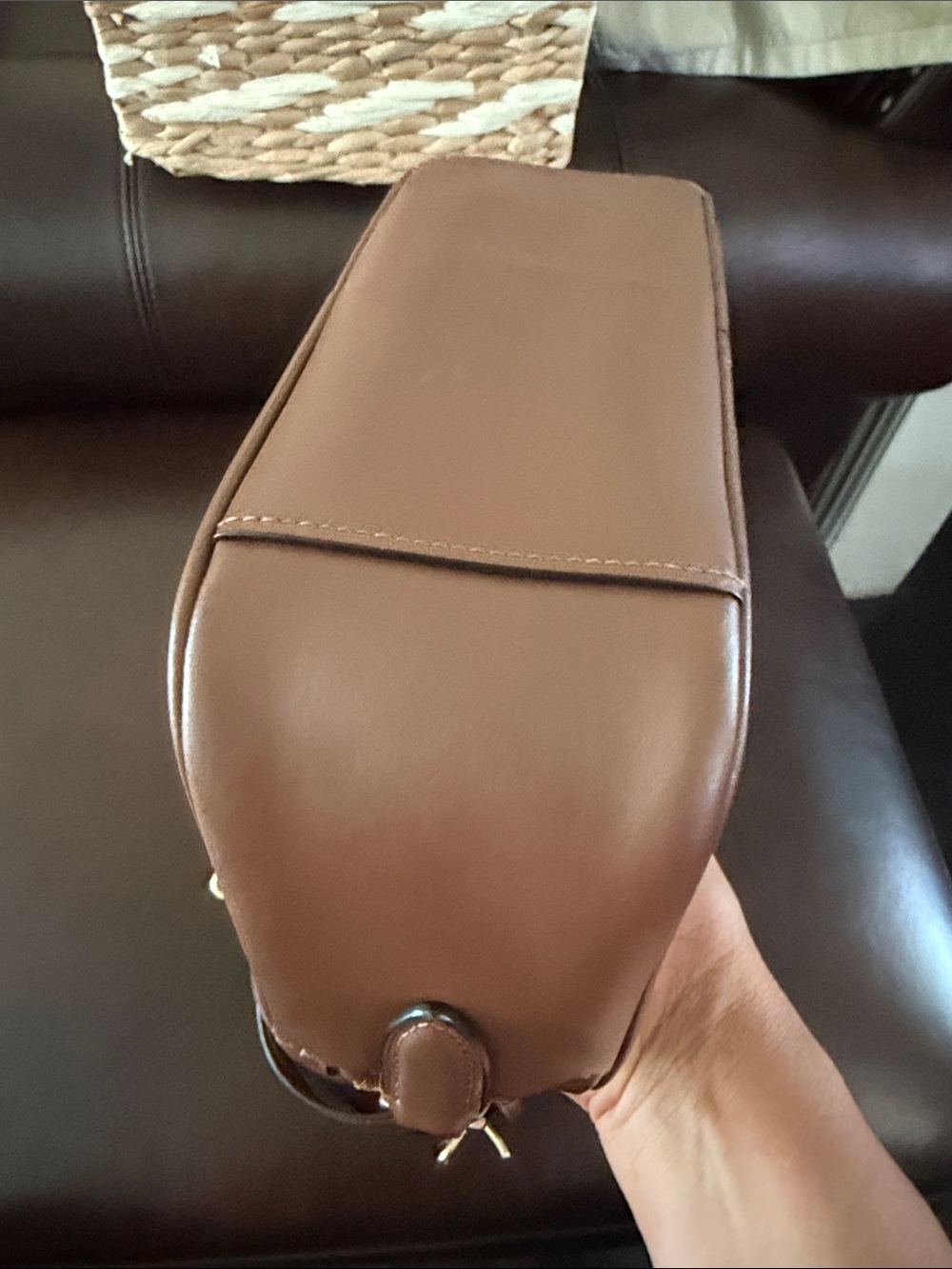Coach Brown Signature Canvas Crossbody with Leather Trim - Picture 5 of 15